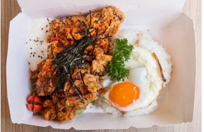 Aeiou WhereTo Eat Crispy Chicken Chop Bento 香脆炸鸡排便当